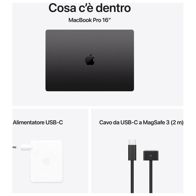 Macbook APPLE MX313T/A
Apple MacBook Pro M4 Max Apple M4 Max 40-core 48 GB RAM 1 TB SSD 16.2" 3456 x 2234 @ 120 Hz Wi-Fi 6E, Bluetooth nero spazio tast: italiana